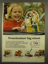 1967 Fisher-Price Toys Ad - Musical Ferris Wheel, Cry Baby Bear, Corn Popper - £14.57 GBP