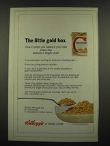 1967 Kellogg&#39;s Concentrate Cereal Ad - The Little Gold Box - £14.46 GBP