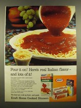 1967 Kraft Spaghetti Dinner Ad - Pour it On! - $18.49