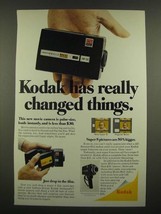 1967 Kodak M12 Movie Camera Ad - Really Changed Things - $18.49
