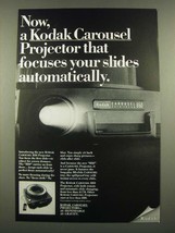 1967 Kodak Carousel 850 Projector Ad - Focuses Your Slides - £14.54 GBP
