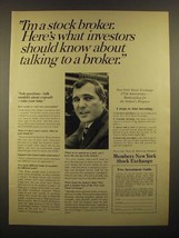 1967 Members New York Stock Exchange Ad - I'm a Stock Broker - £14.48 GBP