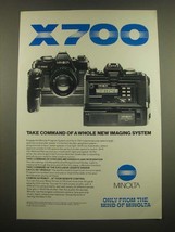 1982 Minolta X-700 Camera Ad - Take Command - £14.48 GBP