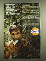 1969 Gulf Oil Travel Card Ad - I Was Lost in the Everglades - £14.50 GBP