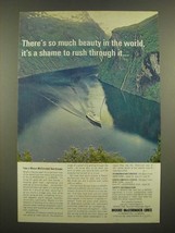 1969 Moore-McCormack Lines Cruise Ad - So Much Beauty in the World - £13.87 GBP