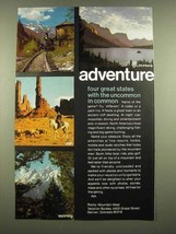 1969 Rocky Mountain West Vacation Bureau Ad - Adventure - £14.50 GBP