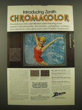 1969 Zenith Chromacolor TV Ad - £14.69 GBP