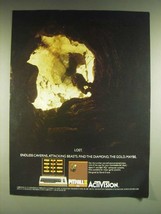 1985 ActiVision Pitfall II Video Game Ad - Lost. Endless caverns. Attack... - $18.49