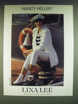 1985 Lina Lee Nancy Heller Fashion Ad - Nancy Heller - $18.49