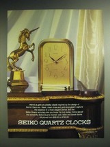 1985 Seiko Quartz Clocks Ad - Here&#39;s a gem of a Seiko clock inspired by - £14.53 GBP