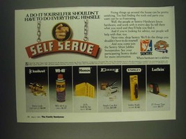 1985 Sentry Hardware Ad - A do-it-yourselfer shouldn&#39;t have to do everything  - £14.90 GBP
