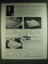 1985 The Company Store Down Comforters Ad - Square Stitch, Austrian, Gstaad  - $18.49