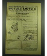 1974 American Bicycle Moto-X Association Ad - Boys! Girls! - £14.78 GBP