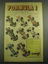 1974 Corgi Formula 1 Die-Cast Miniatures Ad - 156 Embassy Shadow, 155 UOP Shadow - £14.53 GBP
