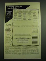 1974 La Salle Extension University Ad - Have You Seen This Coupon? - £14.78 GBP