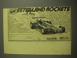 1975 Estes Land Rocket Screamin' Eagle Racer Ad - £14.54 GBP