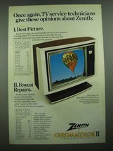 1976 Zenith Celebrity II Model SH2331X TV Ad - Once Again - £14.45 GBP