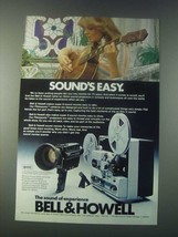 1977 Bell &amp; Howell Filmosonic Cameras and Projectors Ad - Sound&#39;s Easy - $18.49
