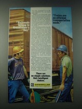 1977 Caterpillar Tractor Co. Ad - Railroads Belong to Grandfather's Day - $18.49