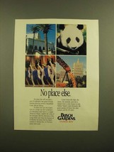 1988 Busch Gardens Tampa Bay Ad - No Place Else - £14.73 GBP