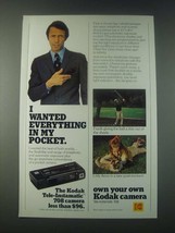 1977 Kodak Tele-Instamatic 708 Camera Ad - I Wanted Everything in My Pocket - $18.49