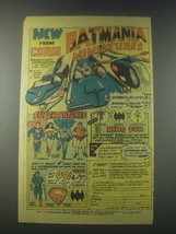 1977 NCG Merchandise Ad - Corgi Batmobile, Helicopter, Batboat, Rings, Patches - £14.27 GBP