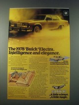 1978 Buick Electra Ad - Intelligence and Elegance - £14.73 GBP