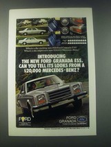 1978 Ford Granada ESS Ad - Can You Tell It&#39;s Looks From a Mercedes-Benz? - £14.65 GBP