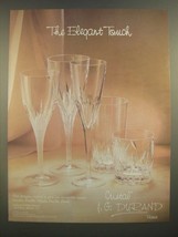 1988 J.G. Durand Crystal Glasses Ad - Corolle, Feuille, Petale and Pistil - £14.90 GBP