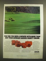 1988 Kohler Engines Ad - More Than Average Garden Variety - £14.56 GBP