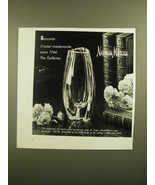 1988 Neiman Marcus Baccarat Crystal Buttercup Vase Ad - £14.62 GBP
