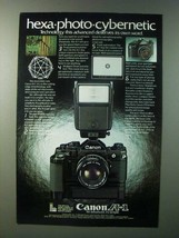1979 Canon A-1 Camera Ad - Hexa-Photo-Cybernetic - £14.78 GBP