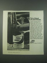 1979 Deft Clear Wood Finish Ad - Put a Friend on Your Brush - £14.87 GBP