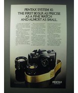 1979 Pentax System 10 Auto 110 Camera Ad - Precise as a Fine Watch - £14.54 GBP