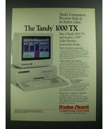 1988 Radio Shack Tandy 1000 TX Computer Ad - No Better Value - £14.78 GBP