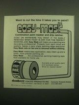 1980 Daubert Easy Mask Painting Tape Ad - Want to Cut the Time - £14.78 GBP