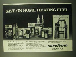 1980 Goodyear Chemicals Ad - Plio-Nail, Plio-Calk and Plio-Seam  - $18.49