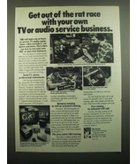 1980 NRI Schools Ad - Get Out of the Rat Race with TV or Audio  Service ... - £14.78 GBP