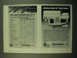 1980 Remington Grit-Edge Blades Ad - Model Home - $18.49