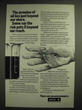 1981 ARCO Atlantic Richfield Company Oil and Gas Ad - The Promise of Oil - $18.49