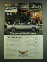 1982 Buick Century Ad - The Year of the Century - £13.82 GBP