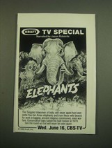 1982 Kraft CBS-TV Last Round up of the Elephants Ad - TV Special - £14.56 GBP