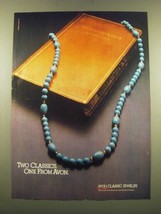 1983 Avon Classic Jewelry Ad - Two Classics One From Avon - £14.90 GBP
