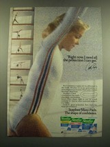 1983 Stayfree Maxi-Pads Ad - Cathy Rigby - Need all the Protection I Can Get - £14.78 GBP