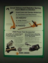 1985 Black &amp; Decker Ad - Hedge Trimmer, Power Miter Saw - £14.78 GBP