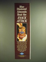 1985 Blue Diamond Smokehouse Almonds Ad - Blue Diamond Almonds beat the snack  - £14.78 GBP