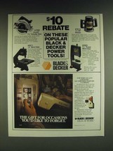 1985 Black & Decker Ad - 7392 Circular Saw, 9411 Band Saw, 7614 Router - $18.49