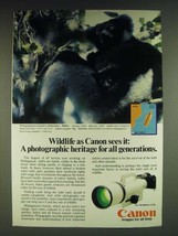 1985 Canon F-1 Camera and FD 150-600mm f/5.6L Lens Ad - Indri - £14.50 GBP