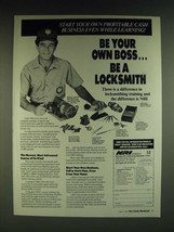 1985 NRI Schools Ad - Be your own boss be a Locksmith - £14.72 GBP