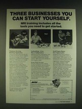 1985 NRI Schools Ad - Three businesses you can start yourself - £14.72 GBP
